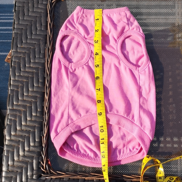 Dog Puppy Pet Tees T-shirts Lot of 2 Pink Summer Clothing - Picture 6 of 14